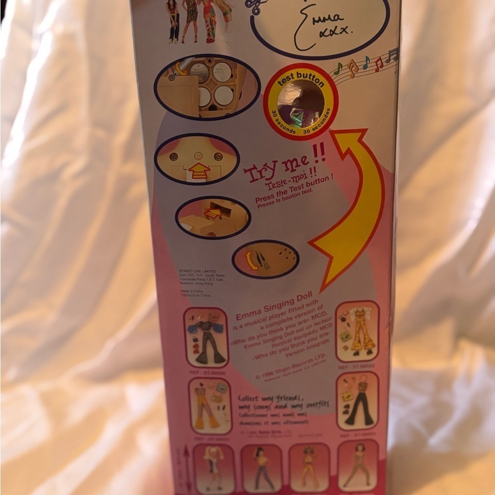 Vintage Spice Girls Emma Musical Doll - Picture 5 of 6